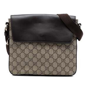 Gucci Flap Messenger Bag Gg Coated #251480G82B